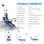 CT310 660 lb motorized stair climber technical data