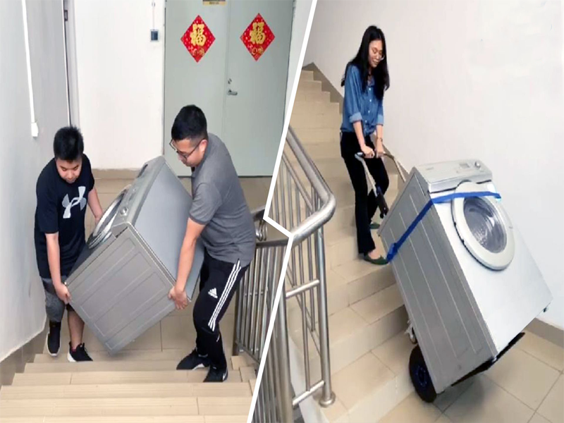 moving appliance upstairs